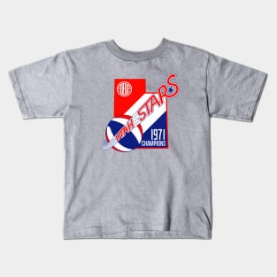 Defunct Utah Stars 1971 ABA Champs Kids T-Shirt